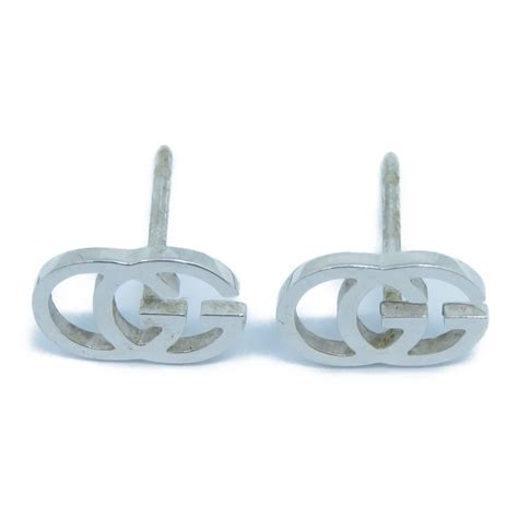 gucci 白金 耳環